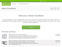 Tablet Screenshot of moabclassifieds.com